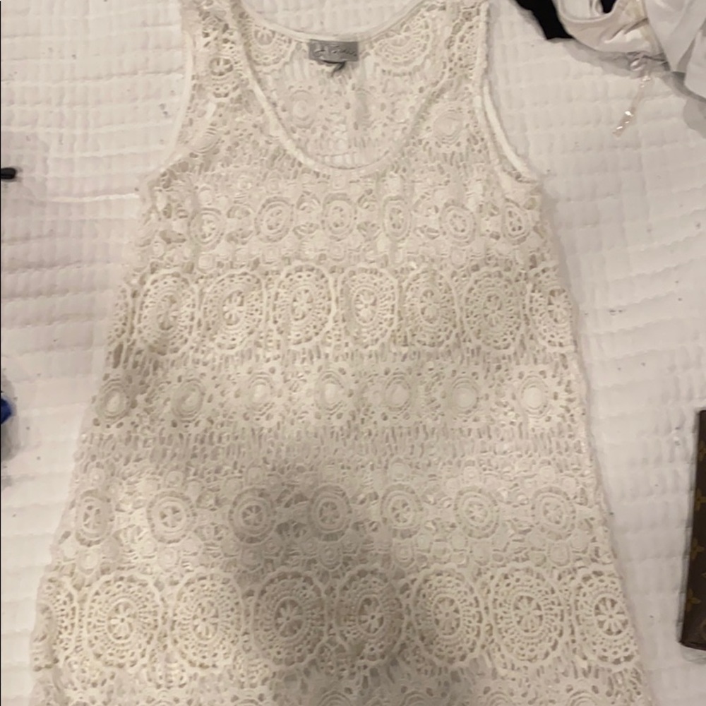 Beautiful off white lilac cover up